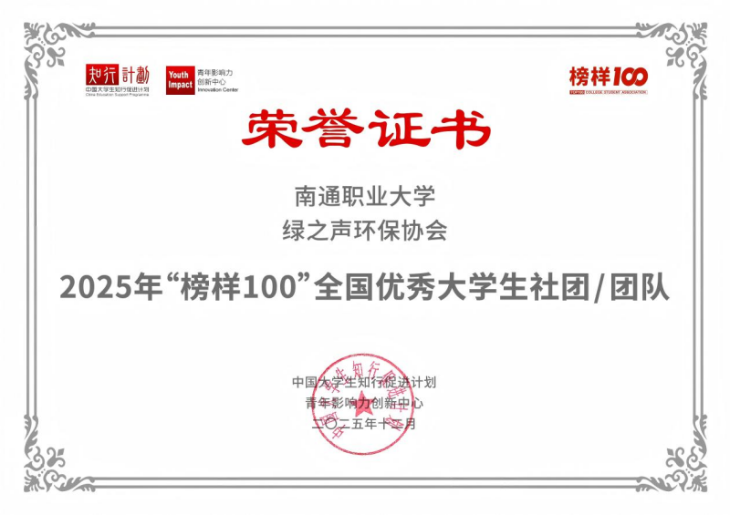 化学与制药工程学院两支团队获评2025年“榜样100”全国优秀大学生社团/团队